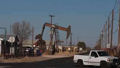 An oil pumpjack pulls oil from the Permian Basin oil field in Odessa, Texas. The International Energy Agency expects global crude demand to rise by 2.2 million barrels per day in 2023, an increase of 200,000 bpd from its April forecast. AFP