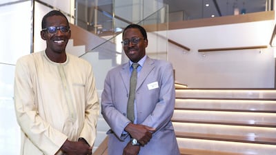 Left, Papa Mawade Wade from Senegal and Karounga Keita from Mali. Victor Besa / The National