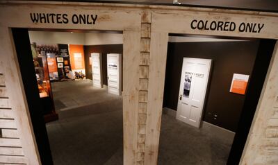 The exhibition Determined: The 400-Year Struggle for Black Equality in Virginia. Steve Helber / AP