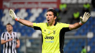 Juventus' Gianluigi Buffon during the Coppa Italia final against Atalanta. Reuters