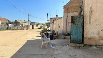 The mainly Alawite village of Arza lies abandoned after being attacked during deadly sectarian violence in eastern Syria that began on March 6. Nada Atallah / The National