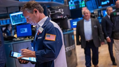 Traders on the floor of the New York Stock Exchange. AFP