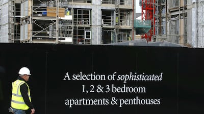 Apartments under construction in Hammersmith, west London, England. Reuters