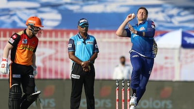 James Pattinson – 8. The Australian is proving an adroit bit of business as a late replacement for Lasith Malinga. His two for 29 included Warner’s wicket. Sportzpics for BCCI