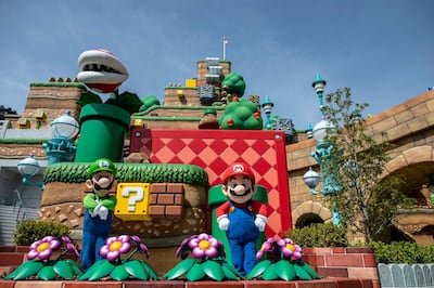 A general view of Super Nintendo World at Universal Studios Japan in Osaka. AFP