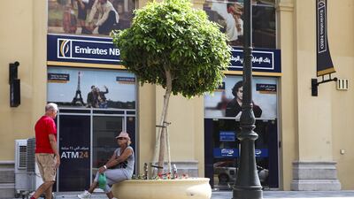 Emirates NBD said net profit for the past three months rose 26 per cent to Dh1.65 billion. Lee Hoagland / The National