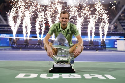 Daniil Medvedev won the Dubai Duty Free Tennis Championships last month. Getty Images