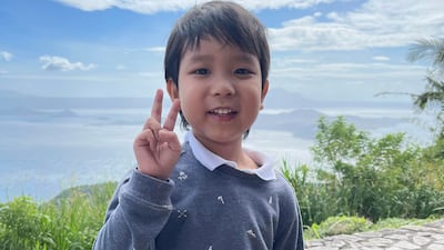 Kael Lim, 4, who lives in Manila with his mother, has been singing since he was 2. Photo: Manel Lim