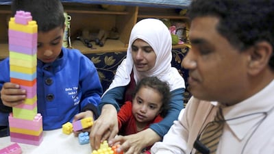Sherien Fathy and her lawyer husband Khaled Hanafy, who are both blind, hope governments will do more to help disabled people to find jobs and contribute to the economy. Amr Abdallah Dalsh / Reuters