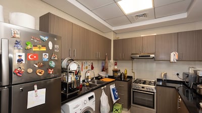 The kitchen in the spacious family home