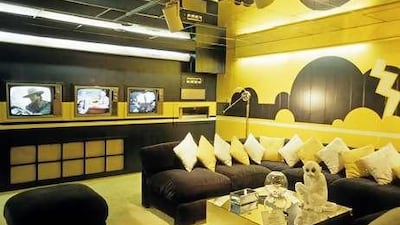 The TV Room in Graceland reflects Presley's forward-thinking aesthetic.