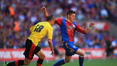 The London-based Crystal Palace seemed to be at home on the pitch compared with their relative outsiders. Players such as Joel Ward proved too good for the likes of Daniel Pudil. Richard Heathcote / Getty Images