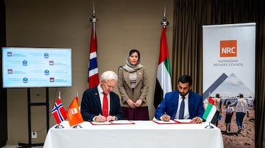 The UAE and Norway will work together to assist refugees in East Africa. Wam