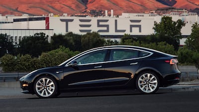 Tesla, which had yet to deliver its first electric car a decade ago, now has 455,000 reservations for its Model 3. AP