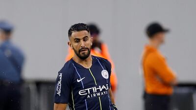 Manchester City's Riyad Mahrez in action. Reuters