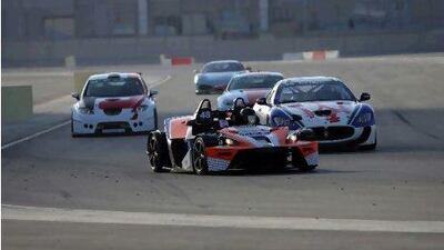 Saad Salman racing at Dubai Autodrome. Courtesy of Sayel Racing