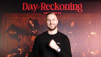 Otto Wallin poses for a photo as he arrives ahead of the Day of Reckoning. Getty Images