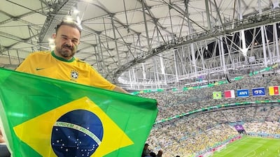 Dr Khayat at the Brazil v Cameroon game