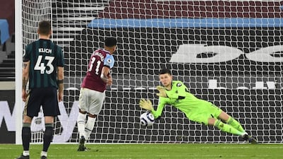 LEEDS UNITED RATINGS: Illan Meslier - 6 - The Leeds goalkeeper had a steady start to the game and looked comfortable on the ball, but he was let down by his defence at times. He did well to save Lingard’s penalty, but he didn’t clear it far enough to prevent the tap in. EPA