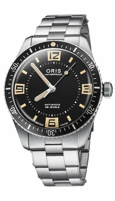 To celebrate six decades since its first dive watch, Oris has released the Divers Sixty-Five 60th Anniversary Edition. Photo: Oris