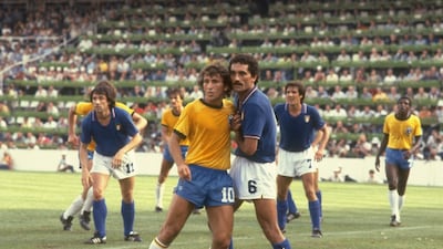 5. Zico: 48 goals (71 games). More of a creator than a pure goalscorer, the stylish No10 topped up his stats with a remarkable number of sublime free-kicks. Allsport