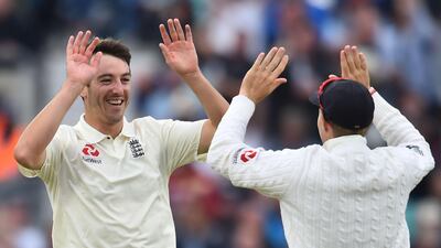England debutant Toby Roland-Jones took 4-39 against South Africa at The Oval on Friday. Glyn Kirk / AFP