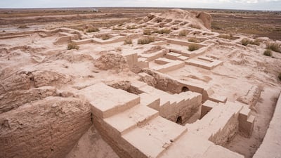 The pavilion is the final product of two workshops led by creators Studio KO in January, which involved trips to see the qalas firsthand – such as Toprak Qala, pictured. Photo: Studio KO