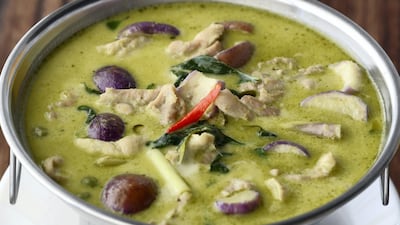 Thai green curry at Sticky Rice. Chris Whiteoak / The National