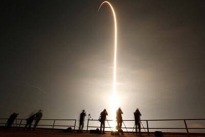 Nasa's SpaceX Crew-6 mission, that includes astronauts Sultan Al Neyadi, Stephen Bowen, Woody Hoburg and Russian cosmonaut Andrey Fedyaev departs for the International Space Station from the Kennedy Space Centre in Cape Canaveral, Florida. Reuters