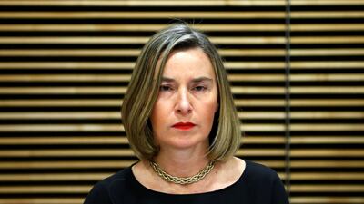 EU foreign policy chief Federica Mogherini said on Wednesday that any framework for negotiations between the Israelis and Palestinians 'must be multilateral and must involve all players ... essential to this process'. Francois Lenoir / Reuters