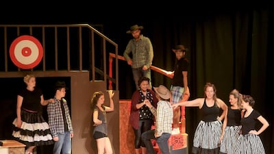 Abu Dhabi Choral Group during their rehearsal of Curtains. Ravindranath K / The National