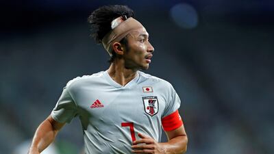 Gaku Shibasaki of Japan in action. EPA