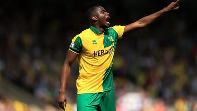 Sebastien Bassong of Norwich City in action during the Premier League match between Norwich City and Manchester United at Carrow Road on May 7, 2016 in Norwich, England. (Stephen Pond/Getty Images)