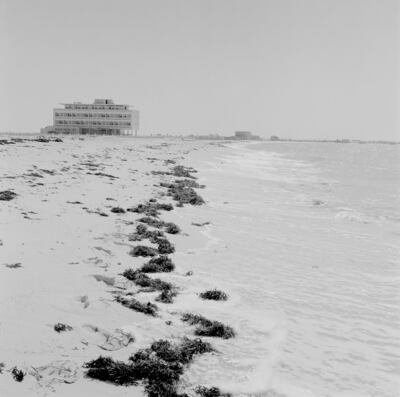 The Beach Hotel in Abu Dhabi in the 1960s. Photo: BP Archive.