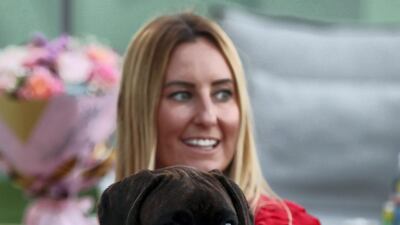 A dog-lover posing with her picture-perfect pooch. Chris Whiteoak / The National