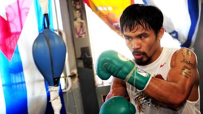 Manny Pacquiao. AFP