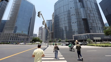 Business Bay, Dubai. Employers in the UAE remain cautious when it comes to hiring. Chris Whiteoak / The National