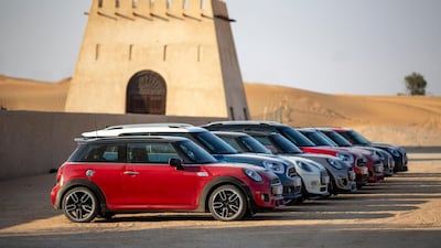 Lined up at the walls.