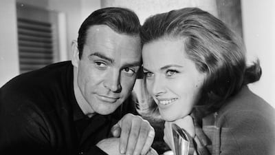 Honor Blackman starred opposite Sean Connery in 1964's 'Goldfinger'. Getty Images