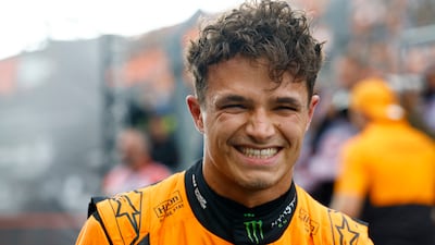 McLaren's Lando Norris after qualifying in pole position. Reuters
