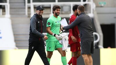 LIVERPOOL RATINGS: Alisson Becker 7: Picked the ball out of the net after 30 seconds but barely touched the ball again as Liverpool dominated. Reuters