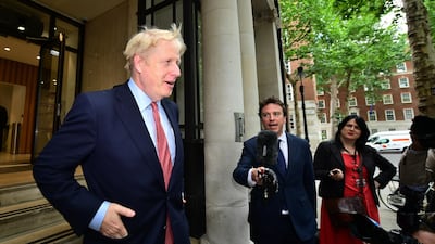 Conservative leadership candidate Boris Johnson is never far from the spotlight. Getty Images