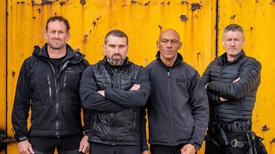 Melvyn Downes with the other instructors on SAS: Who Dares Wins. Courtesy: Peter Dadds