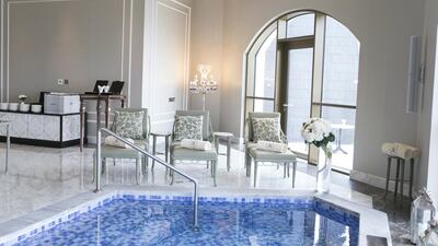 A pool in the second floor of St Regis’s Sir Winston Churchill suite. Reem Mohammed / The National