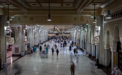 Walking between Safa and Marwah (Sai). Getty Images