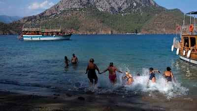 3. Turkey's Antalya offers warm weather and Mediterranean views for families. AP