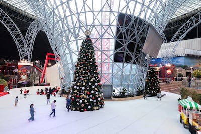 This year's WinterFest at Ferrari World Abu Dhabi will also include the opening of an ice rink. Victor Besa / The National