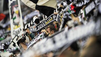 Juventus supporters were less than charitable with their comments about their Napoli rivals. Giorgio Perottino / Reuters