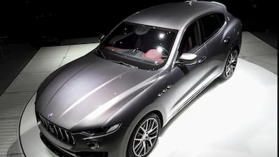 Maserati’s Levante SUV was unveiled this week. Courtesy Maserati