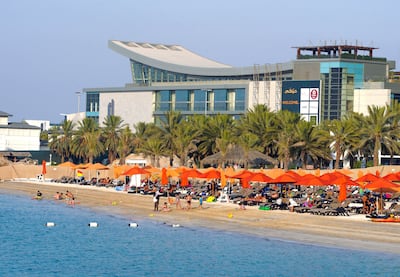 The Radisson Blu Beach Club at the Corniche, Abu Dhabi. Photo: Victor Besa / The National